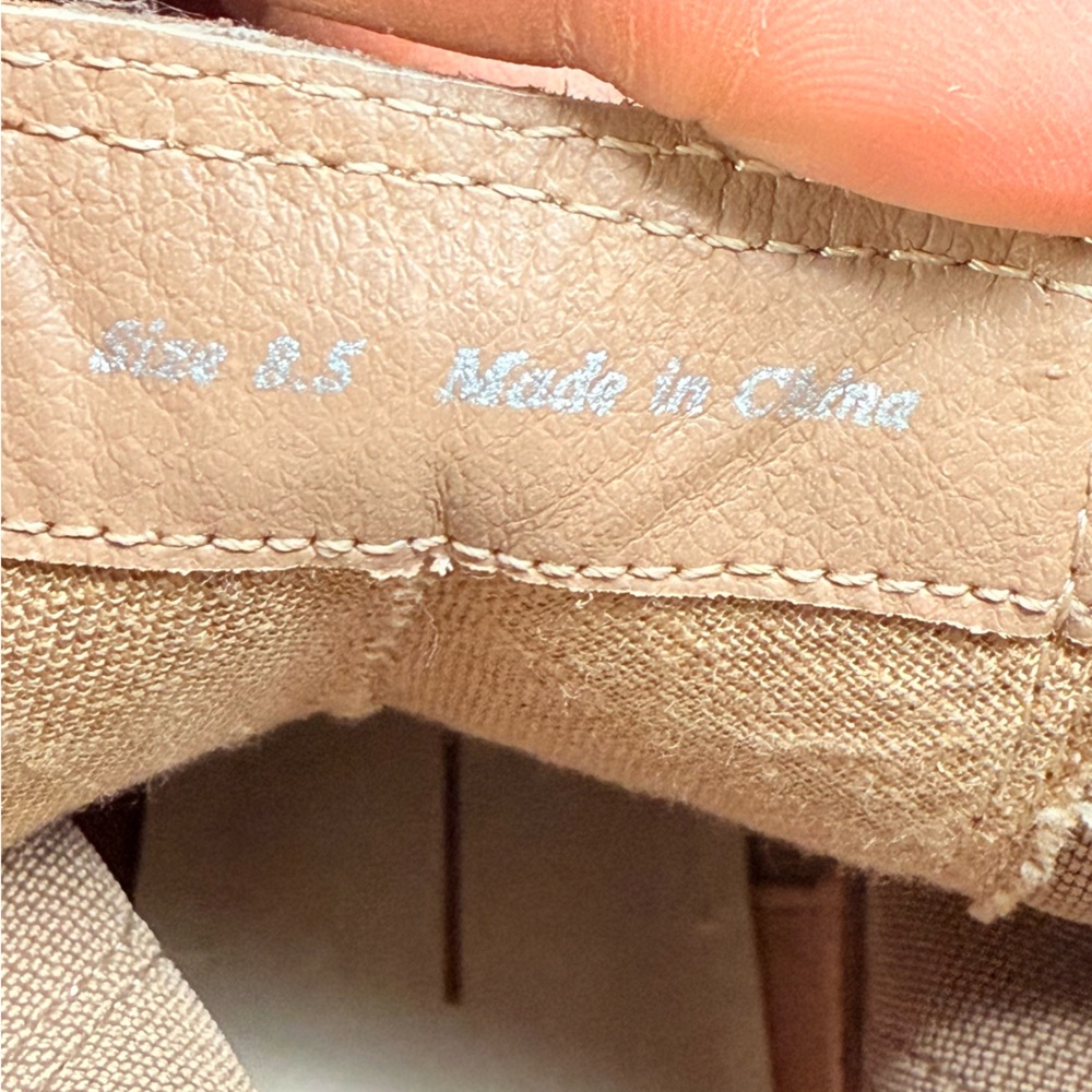 Dolce Vita Tan Suede Platform Ankle Booties Chunky Heel Lug Sole Womens Size 8.5 - Picture 10 of 14